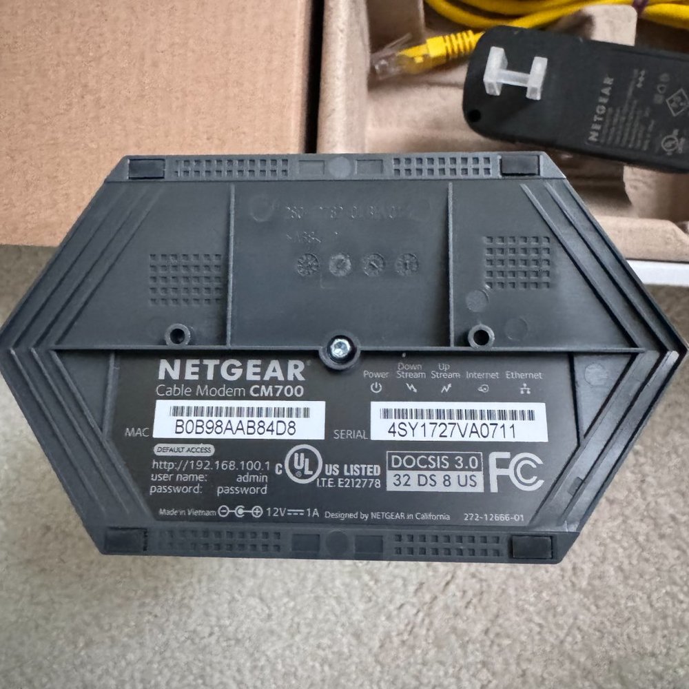 Netgear CM700 high speed cable modem - Picture 5 of 9